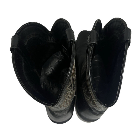 Ariat Rebel Black Leather Square Toe Western Roper Cowboy Boots Mens US 13D main image 12